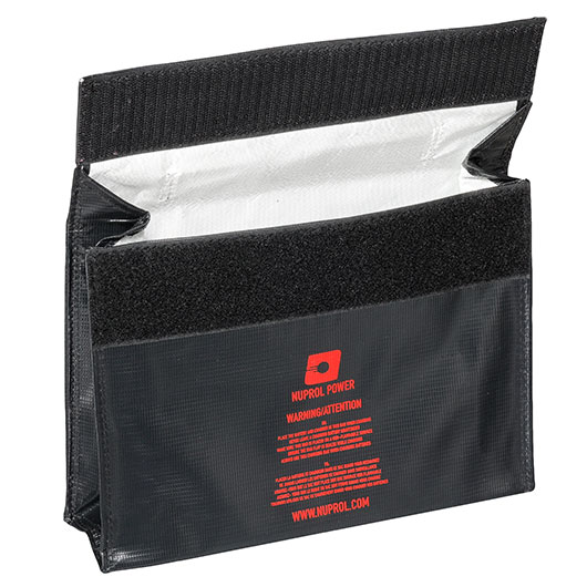 Nuprol LiPo Safety Storage Bag 24,0 x 6,4 x 1,8 cm Feuerfeste Sicherheitstasche schwarz Bild 3