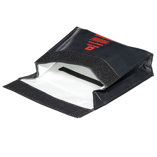 Nuprol LiPo Safety Storage Bag 24,0 x 6,4 x 1,8 cm Feuerfeste Sicherheitstasche schwarz Bild 5