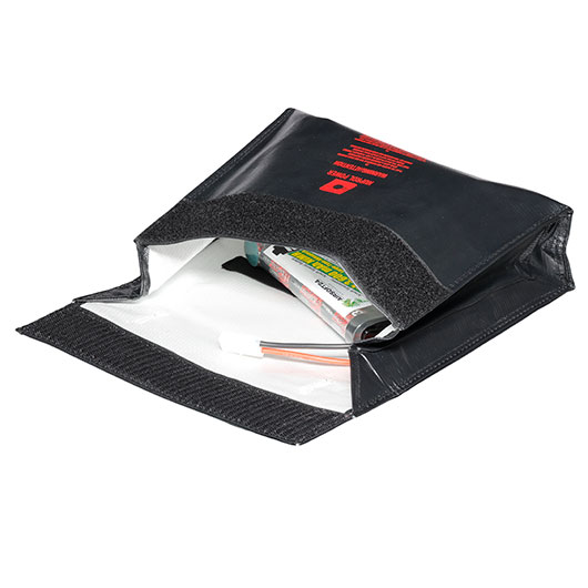 Nuprol LiPo Safety Storage Bag 24,0 x 6,4 x 1,8 cm Feuerfeste Sicherheitstasche schwarz Bild 6