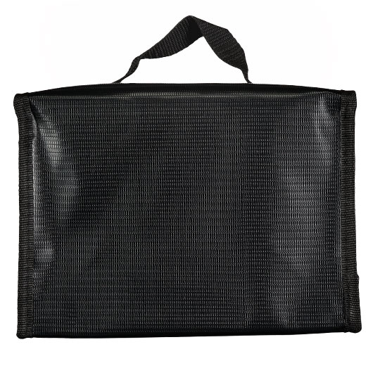 Nuprol LiPo Safety Storage Bag 21,5 x 15,5 x 11,5 cm Feuerfeste Sicherheitstasche schwarz Bild 2