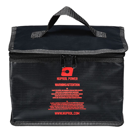 Nuprol LiPo Safety Storage Bag 21,5 x 15,5 x 11,5 cm Feuerfeste Sicherheitstasche schwarz Bild 3