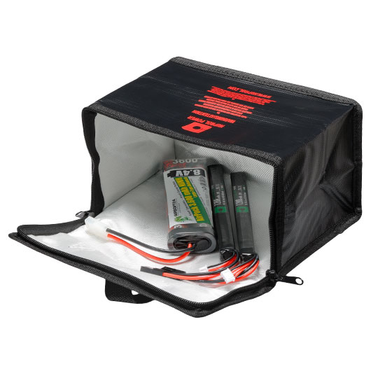 Nuprol LiPo Safety Storage Bag 21,5 x 15,5 x 11,5 cm Feuerfeste Sicherheitstasche schwarz Bild 8