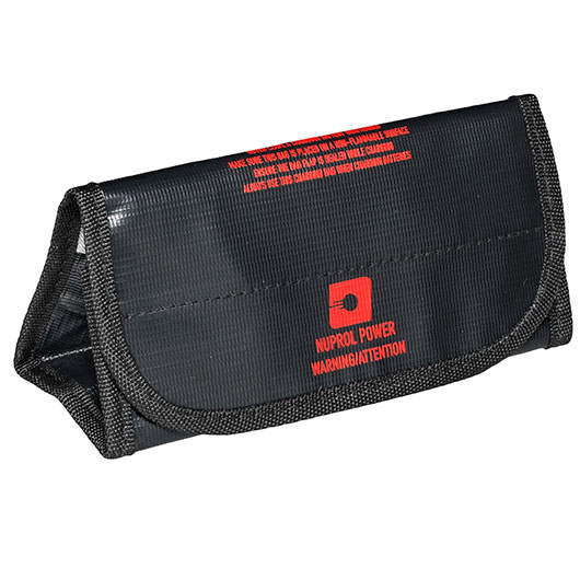 Nuprol LiPo Safety Bag Small 18,5 x 7,5 x 6,0 cm Feuerfeste Sicherheitstasche schwarz