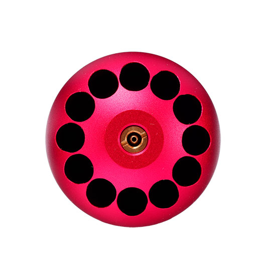 Nuprol 40mm Vollmetall Hlse / Einlegepatrone f. 108 6mm BBs rot Bild 6