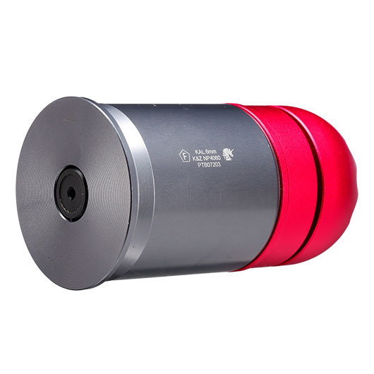 Nuprol 40mm Vollmetall Hlse / Einlegepatrone f. 60 6mm BBs rot - 3 Stck Bild 2