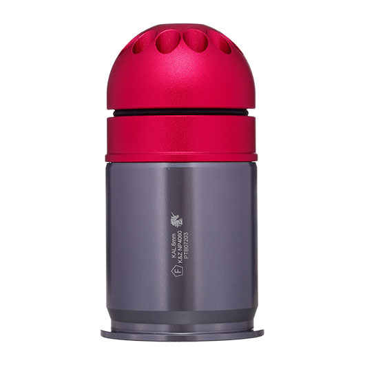 Nuprol 40mm Vollmetall Hlse / Einlegepatrone f. 60 6mm BBs rot - 3 Stck Bild 4
