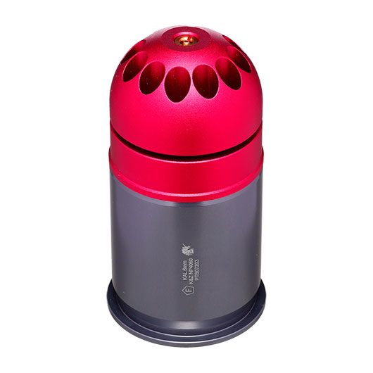 Nuprol 40mm Vollmetall Hlse / Einlegepatrone f. 60 6mm BBs rot - 3 Stck Bild 5