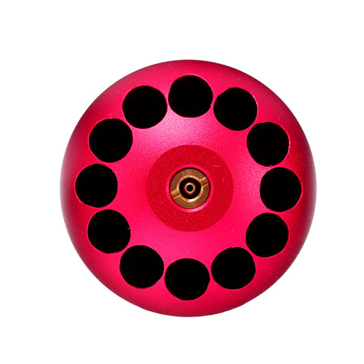 Nuprol 40mm Vollmetall Hlse / Einlegepatrone f. 84 6mm BBs rot - 3 Stck Bild 7