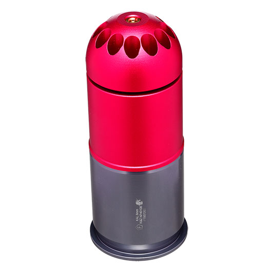 Nuprol 40mm Vollmetall Hlse / Einlegepatrone f. 108 6mm BBs rot - 3 Stck Bild 5