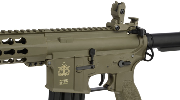 Evolution Airsoft Recon S 10 Amplified Carbontech S-AEG 6mm BB Tan Bild 7