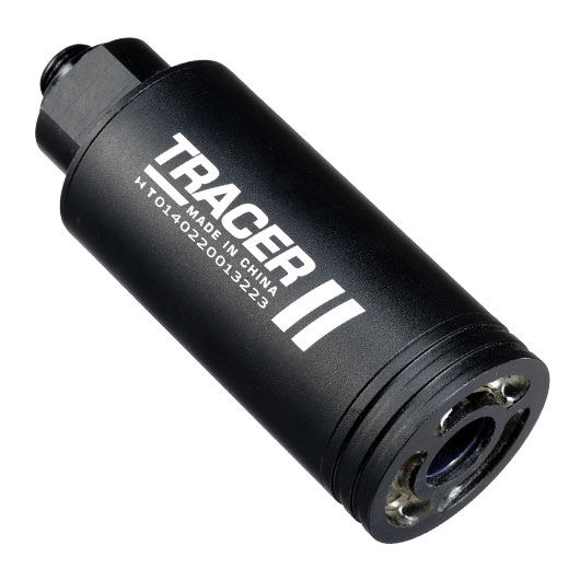 WoSport Spitfire Compact Aluminium Tracer / Flasher inkl. integriertem Akku 14mm- / 11mm+ schwarz Bild 1