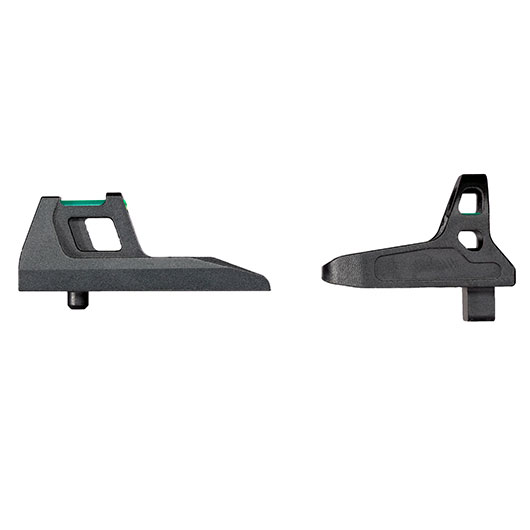 Narcos Airsoft CNC Aluminium Ghost Ring Fiber-Optik Visier Set f. AAP-01 GBB Pistolen schwarz Bild 4