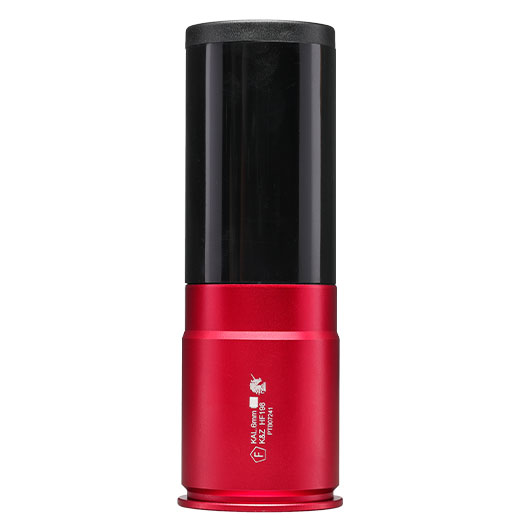 APS Hellfire 40mm Vollmetall Hlse / Einlegepatrone f. 198 6mm BBs rot / schwarz Bild 5