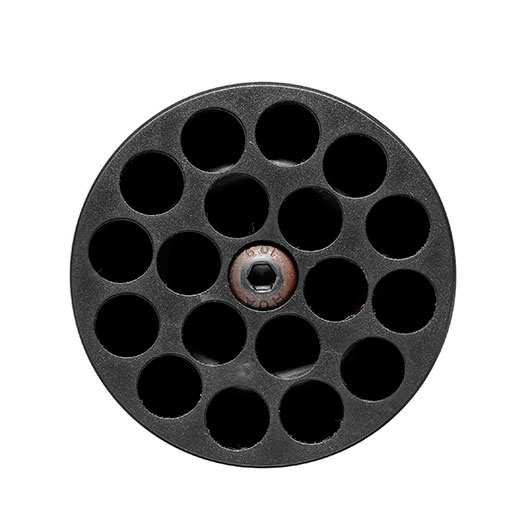 APS Hellfire 40mm Vollmetall Hlse / Einlegepatrone f. 198 6mm BBs rot / schwarz Bild 6