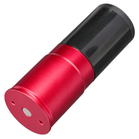 APS Hellfire 40mm Vollmetall Hlse / Einlegepatrone f. 162 6mm BBs rot / schwarz Bild 1