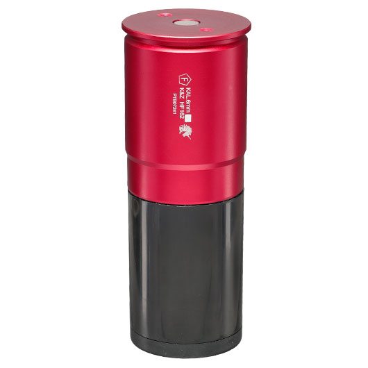 APS Hellfire 40mm Vollmetall Hlse / Einlegepatrone f. 162 6mm BBs rot / schwarz Bild 3