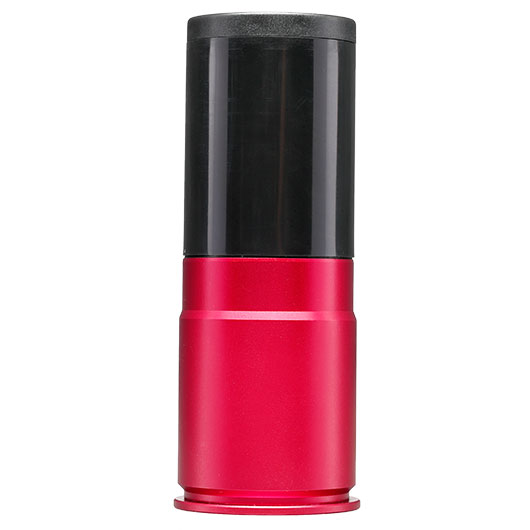 APS Hellfire 40mm Vollmetall Hlse / Einlegepatrone f. 162 6mm BBs rot / schwarz Bild 4