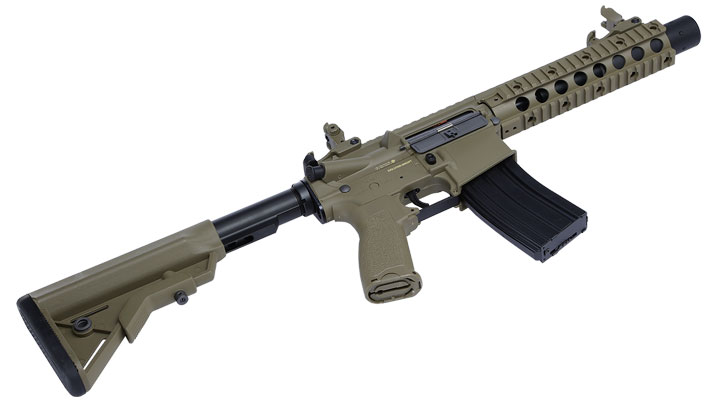 Evolution Airsoft Recon UX 9 Silent Ops Carbontech S-AEG 6mm BB Tan Bild 4