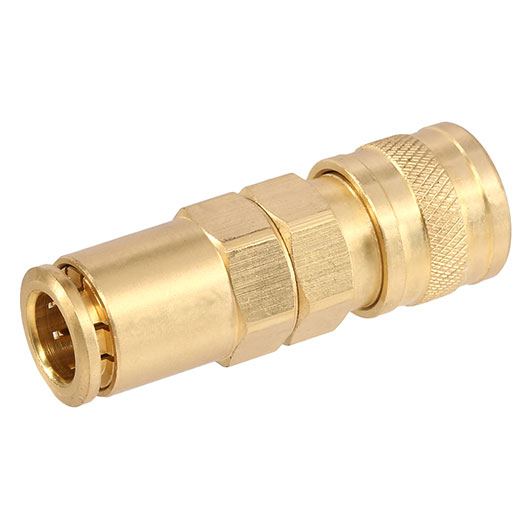 BalystiK QD Fitting weiblich mit 8mm Macroline HPA-Adapter gold - US Version