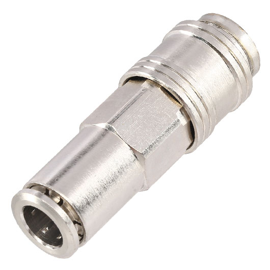 BalystiK QD Fitting weiblich mit 8mm Macroline HPA-Adapter silber - EU Version