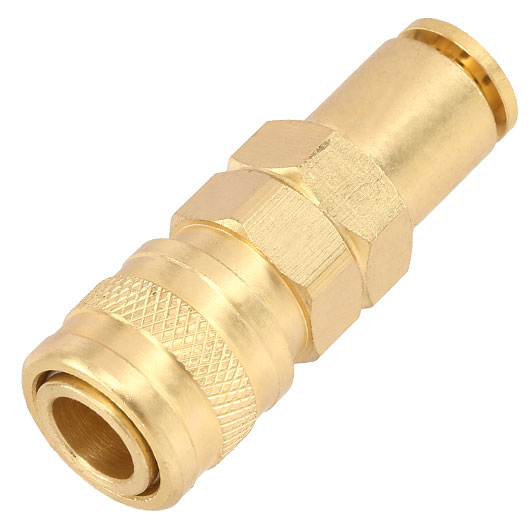 BalystiK QD Fitting weiblich mit 6mm Macroline HPA-Adapter gold - US Version Bild 1