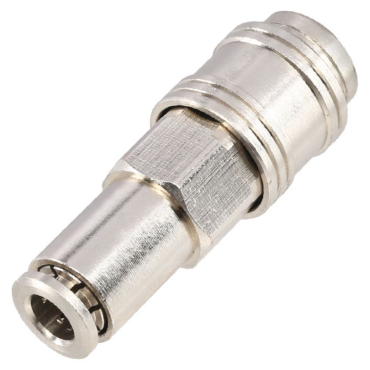 BalystiK QD Fitting weiblich mit 6mm Macroline HPA-Adapter silber - EU Version