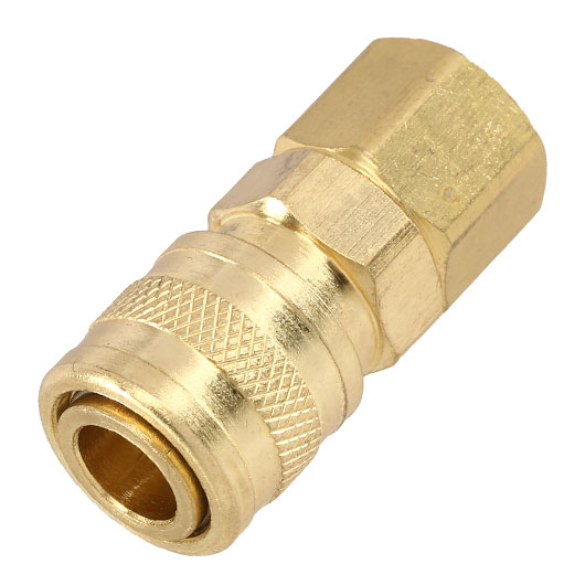 BalystiK QD Fitting weiblich mit HPA-Adapter 1/8 Zoll NPT Gewinde gold - US Version