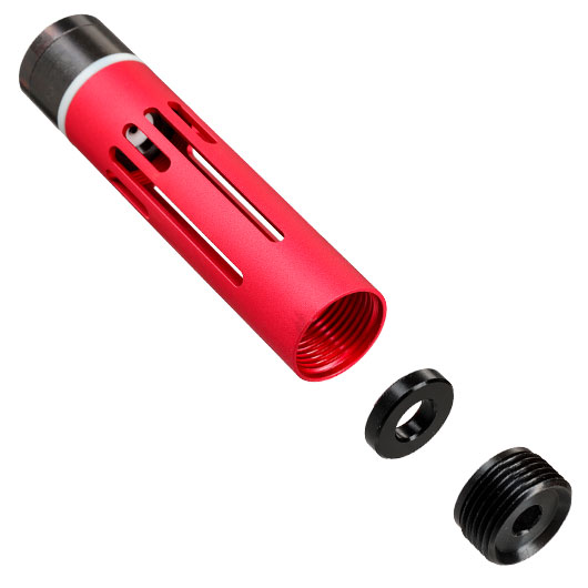 Action Army M170 CO2 Wechsel-Zylinder einbaufertig Komplettset f. AAC-C1 Athena Gewehre rot Bild 3