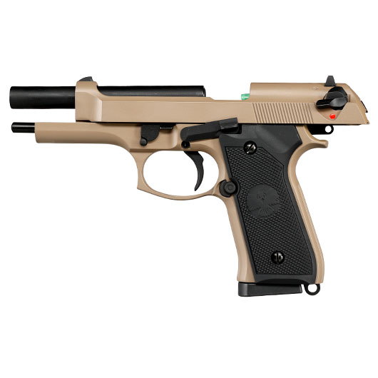 Nuprol Raven R92F Vollmetall GBB 6mm BB tan Bild 2