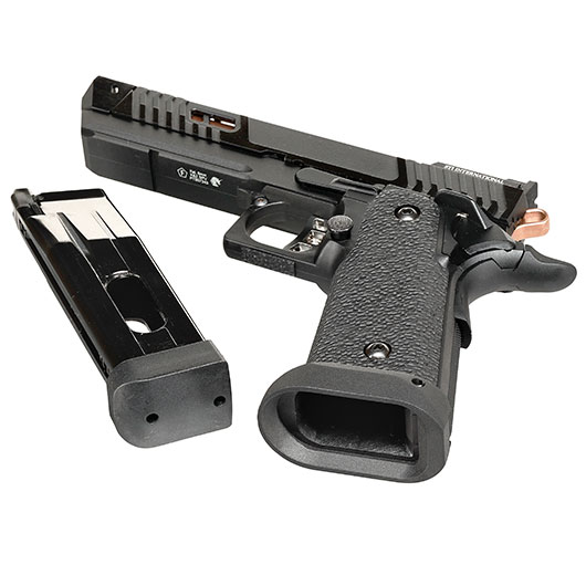ASG / STI International Pit Viper 2011 JW4 Airsoftpistole Vollmetall CO2BB 6mm BB schwarz Bild 6