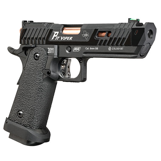 ASG / STI International Pit Viper 2011 JW4 Airsoftpistole Vollmetall CO2BB 6mm BB schwarz Bild 7