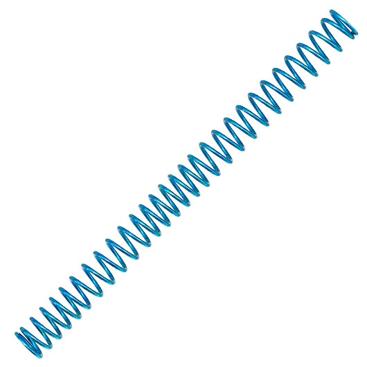 Unicorn UNISpring Federstahl Tuningfeder M140 blau f. V2 / V3 S-AEG Gearboxen Bild 1