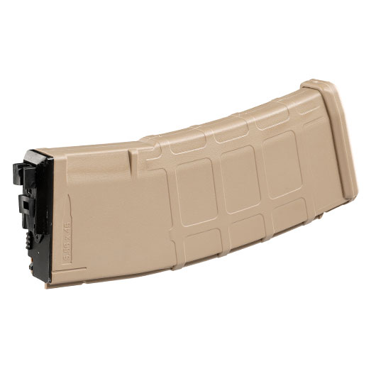 Wei-ETech M4 / M16 Open Bolt GBB Low-Cap P-Style Magazin 30 Schuss tan - Version 3 - Softairgas Version