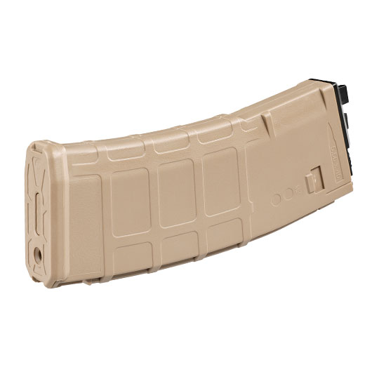 Wei-ETech M4 / M16 Open Bolt GBB Low-Cap P-Style Magazin 30 Schuss tan - Version 3 - Softairgas Version Bild 1
