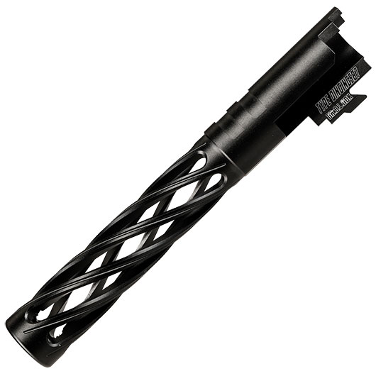Dr. Black Super Hollow CNC 6063 Aluminium Auenlauf f. Tokyo Marui Hi-Capa 5.1 GBB schwarz Bild 4