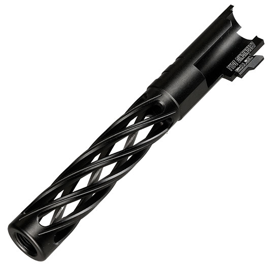 Dr. Black Super Hollow CNC 6063 Aluminium Auenlauf f. Tokyo Marui Hi-Capa 5.1 GBB schwarz Bild 6