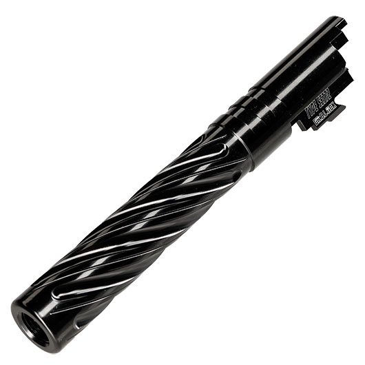 Dr. Black Spiral Storm CNC 6063 Aluminium Auenlauf f. Tokyo Marui Hi-Capa 5.1 GBB schwarz