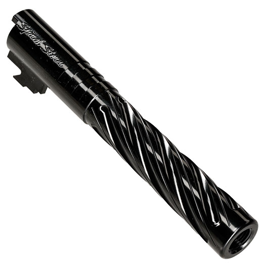 Dr. Black Spiral Storm CNC 6063 Aluminium Auenlauf f. Tokyo Marui Hi-Capa 5.1 GBB schwarz Bild 1