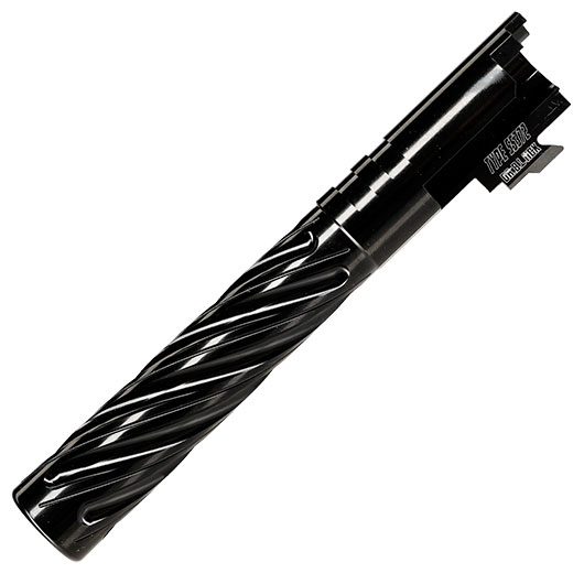 Dr. Black Spiral Storm CNC 6063 Aluminium Auenlauf f. Tokyo Marui Hi-Capa 5.1 GBB schwarz Bild 4