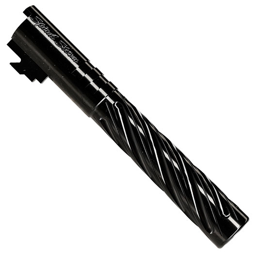 Dr. Black Spiral Storm CNC 6063 Aluminium Auenlauf f. Tokyo Marui Hi-Capa 5.1 GBB schwarz Bild 5