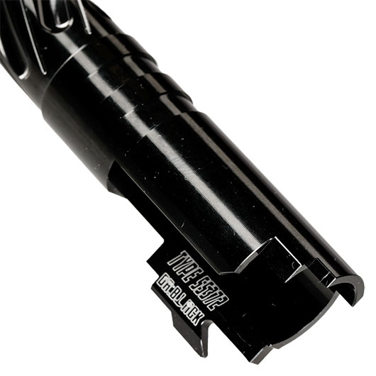 Dr. Black Spiral Storm CNC 6063 Aluminium Auenlauf f. Tokyo Marui Hi-Capa 5.1 GBB schwarz Bild 8