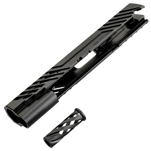 Dr. Black Type 300R CNC 6063 Aluminium Schlitten f. Tokyo Marui Hi-Capa 5.1 GBB schwarz Bild 6