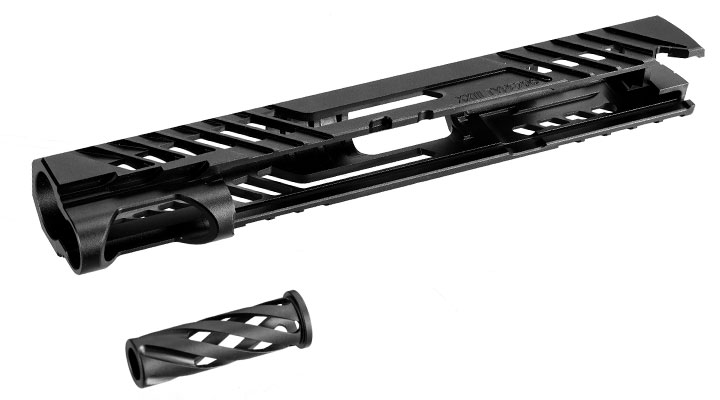 Dr. Black Type 706 CNC 6063 Aluminium Schlitten f. Tokyo Marui Hi-Capa 5.1 GBB schwarz Bild 5
