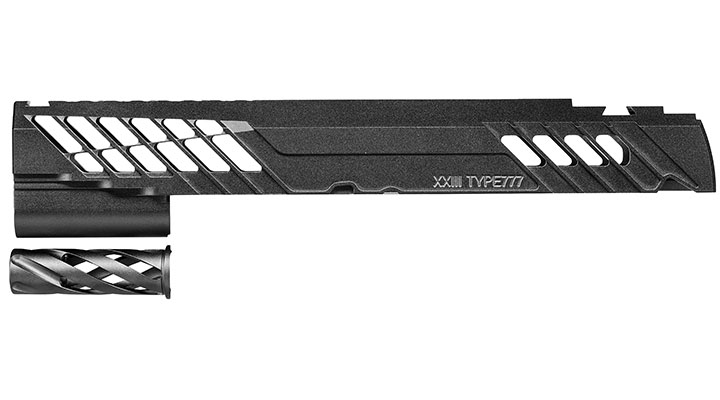 Dr. Black Type 777 CNC 6063 Aluminium Schlitten f. Tokyo Marui Hi-Capa 5.1 GBB schwarz Bild 3