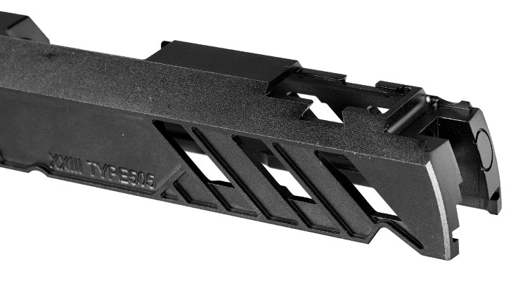 Dr. Black Type 777 CNC 6063 Aluminium Schlitten f. Tokyo Marui Hi-Capa 5.1 GBB schwarz Bild 7