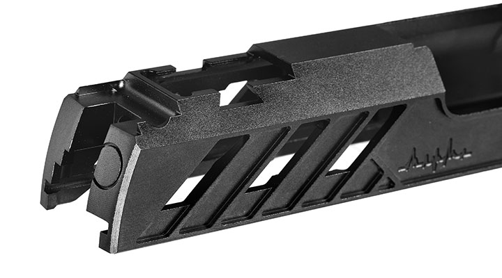 Dr. Black Type 505 CNC 6063 Aluminium Schlitten f. Tokyo Marui Hi-Capa 5.1 GBB schwarz Bild 10