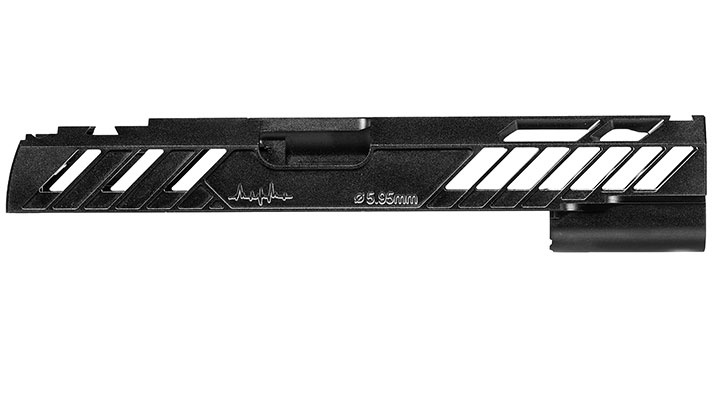 Dr. Black Type 505 CNC 6063 Aluminium Schlitten f. Tokyo Marui Hi-Capa 5.1 GBB schwarz Bild 5