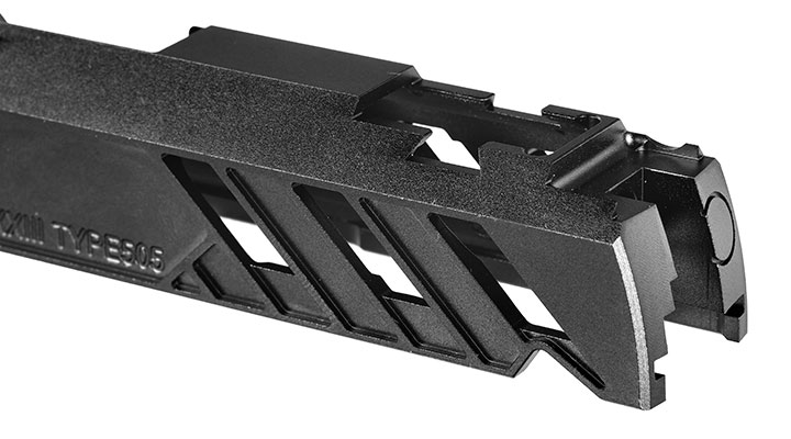 Dr. Black Type 505 CNC 6063 Aluminium Schlitten f. Tokyo Marui Hi-Capa 5.1 GBB schwarz Bild 9
