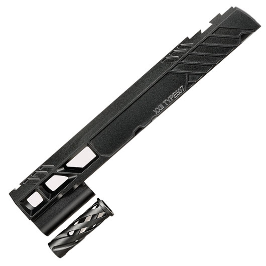 Dr. Black Type 507 CNC 6063 Aluminium Schlitten f. Tokyo Marui Hi-Capa 5.1 GBB schwarz Bild 4