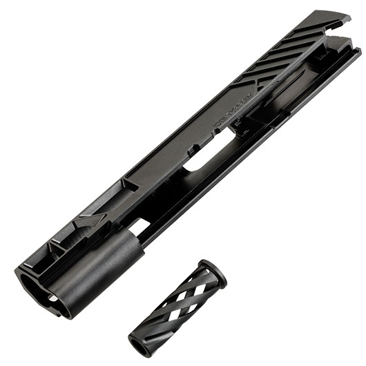 Dr. Black Type 507 CNC 6063 Aluminium Schlitten f. Tokyo Marui Hi-Capa 5.1 GBB schwarz Bild 6